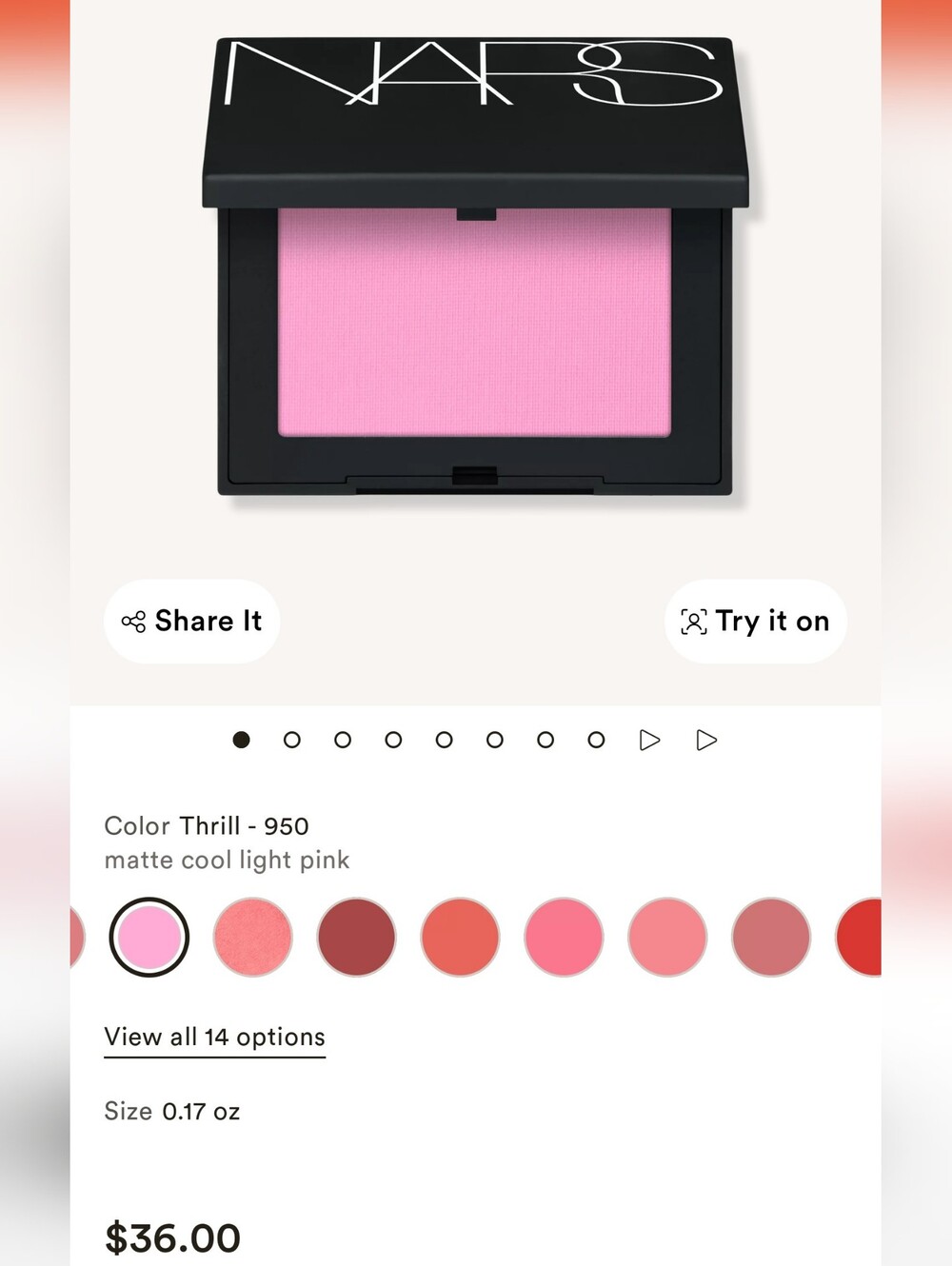 NARS Powder Blush - Thrill 950